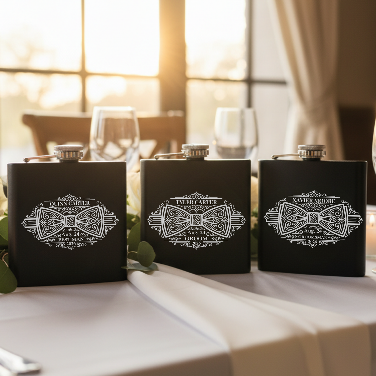 Speakeasy Groomsmen Flask