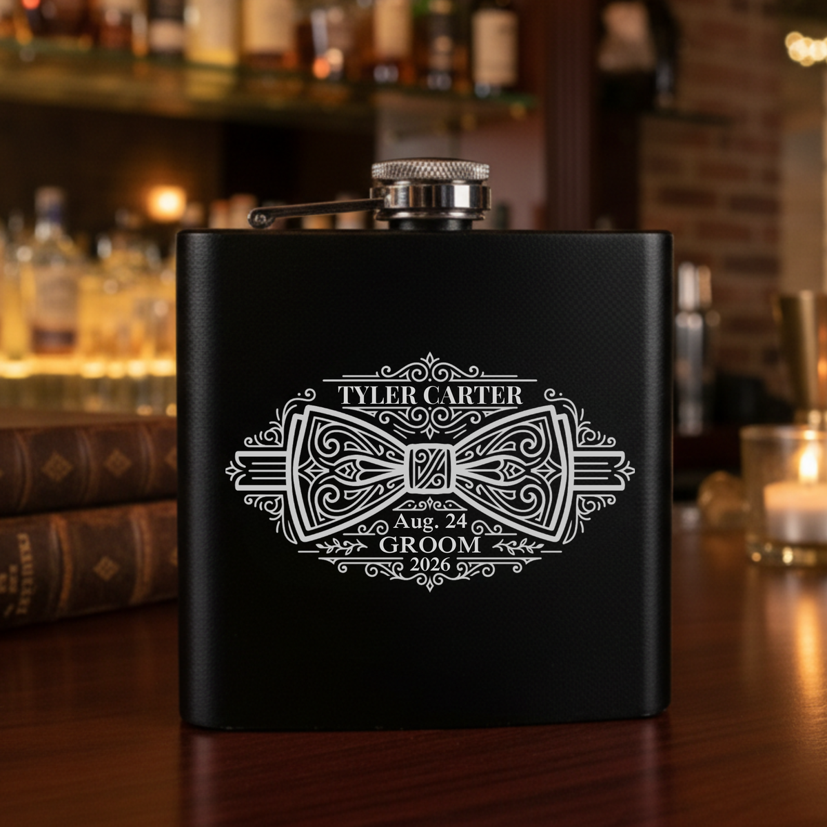 Speakeasy Groomsmen Flask