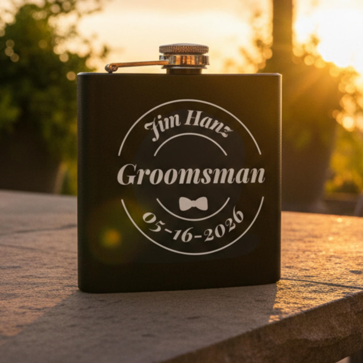 Fine Reserve Grooms Crew Flask