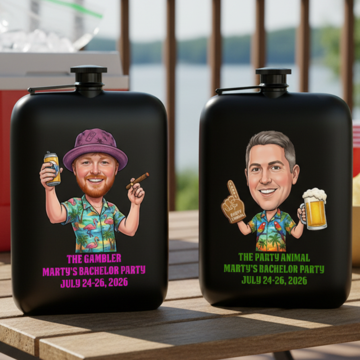 Crazy Bachelor Weekend Flask