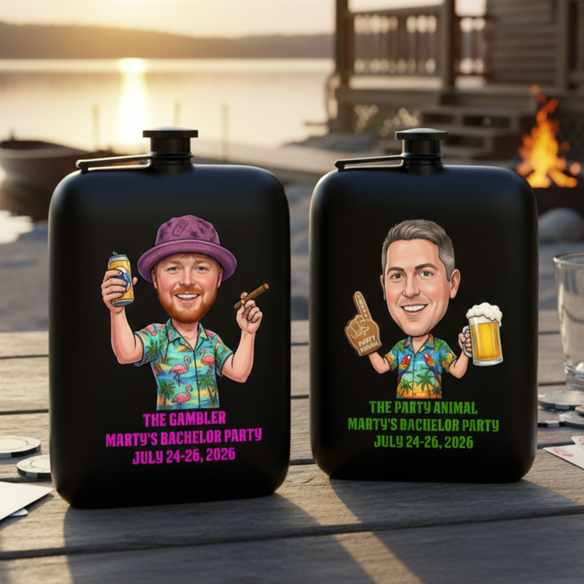 Crazy Bachelor Weekend Flask