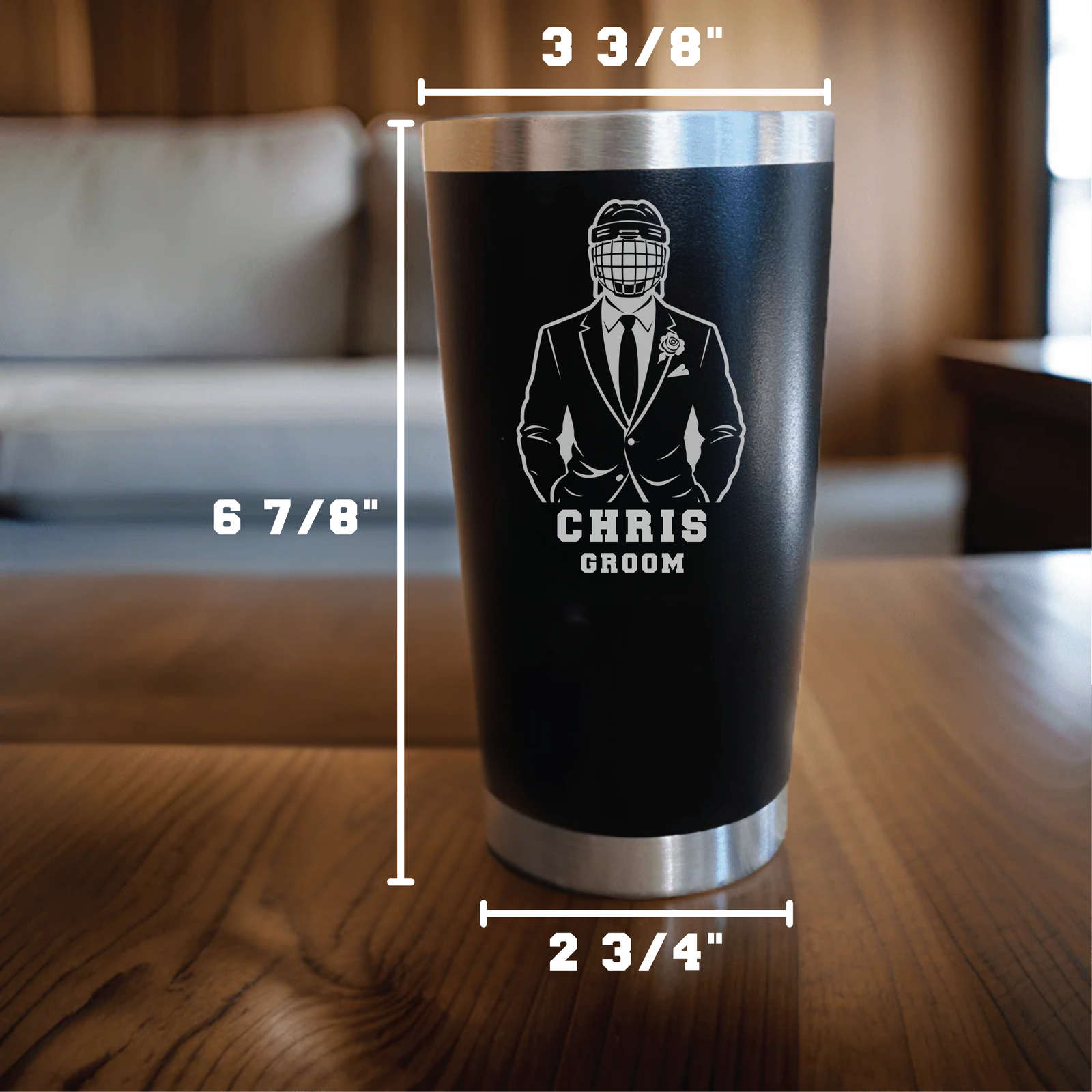 Hat Trick Groomsmen Tumbler