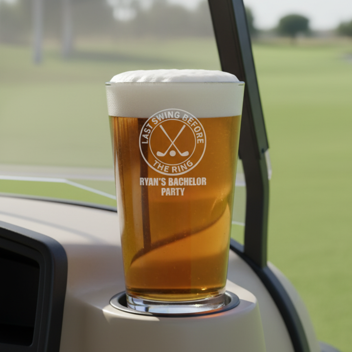 Last Swing Bachelor Pint Glass