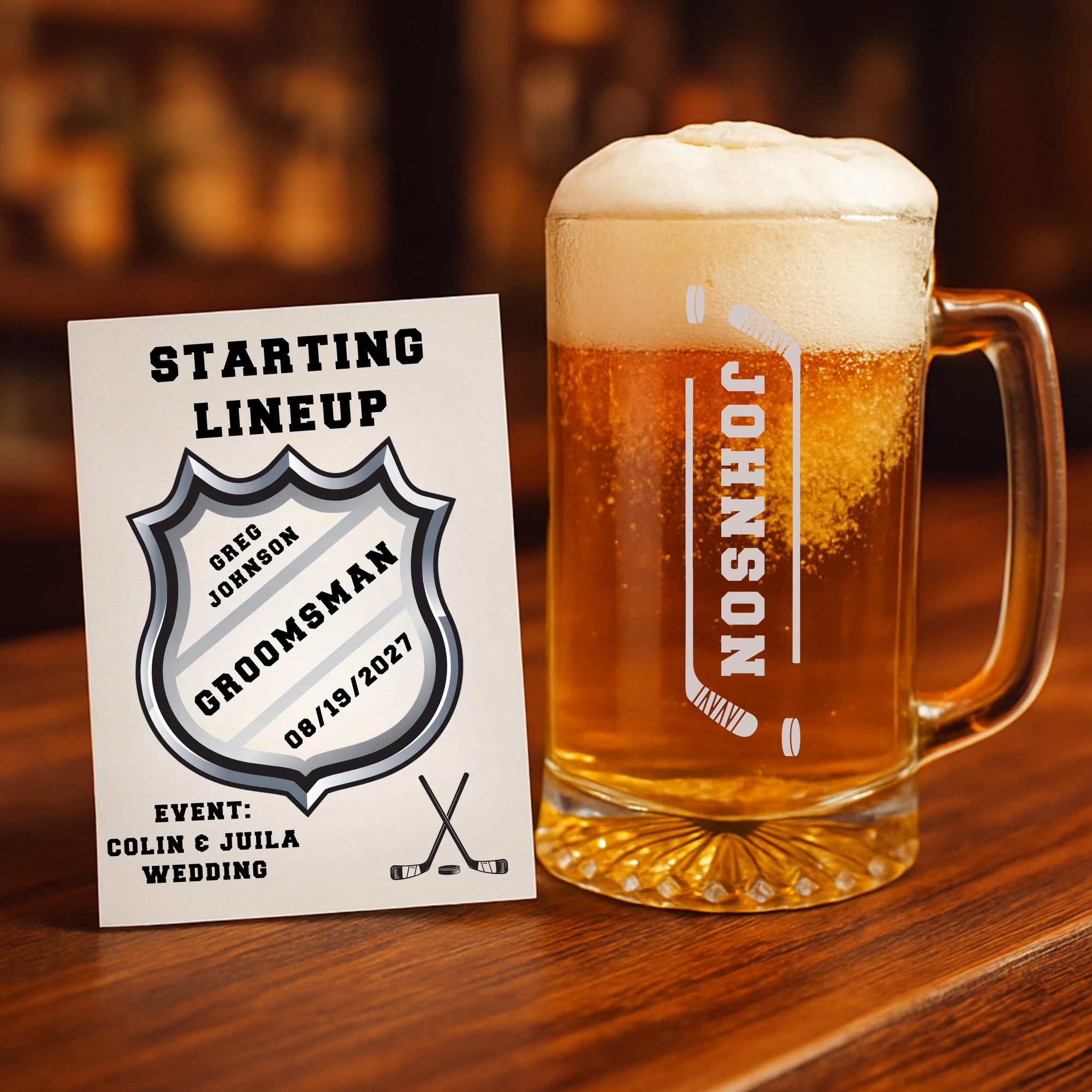 Hockey Groomsmen Proposal Set