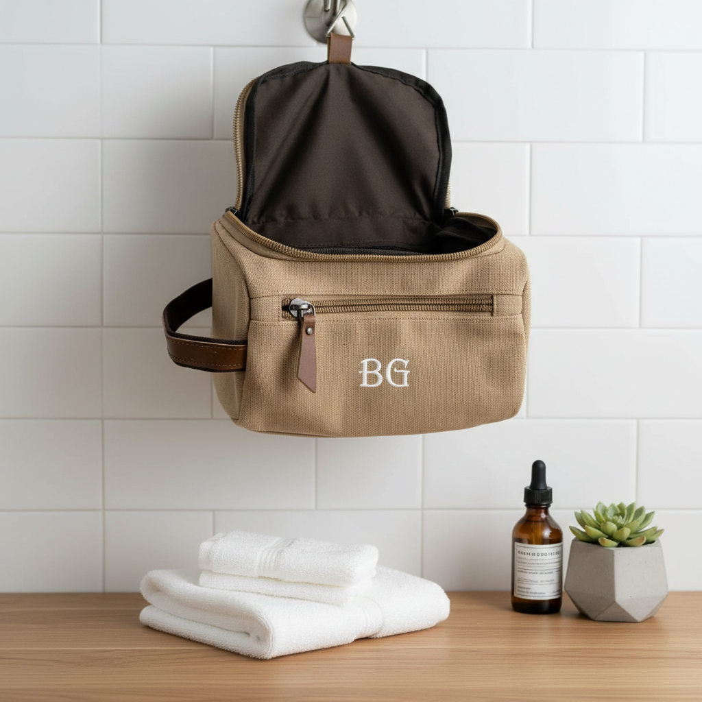 Personalized Gentleman's Toiletry Bag for Groomsmen