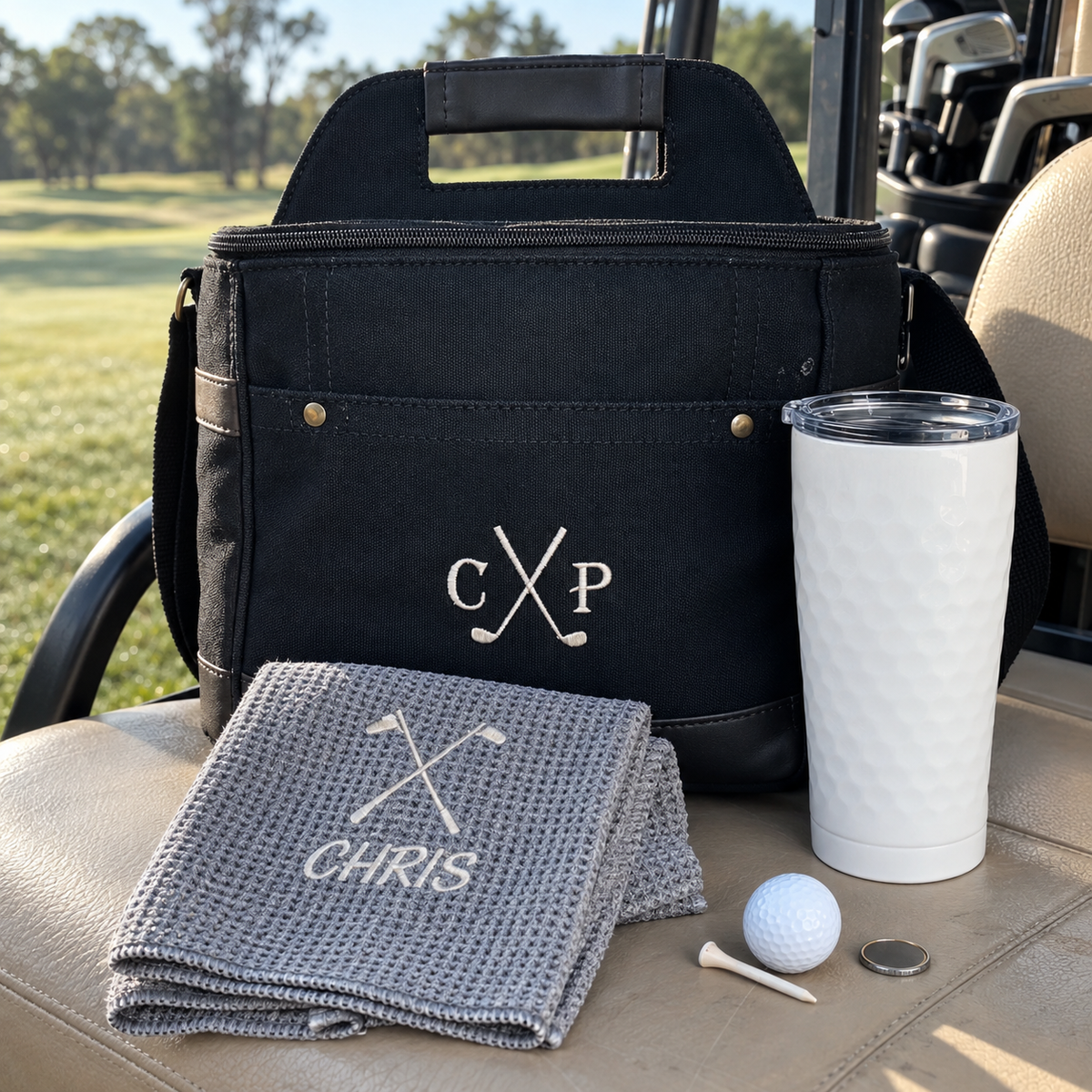 It's All In The Sips Golf Cooler Gift Set