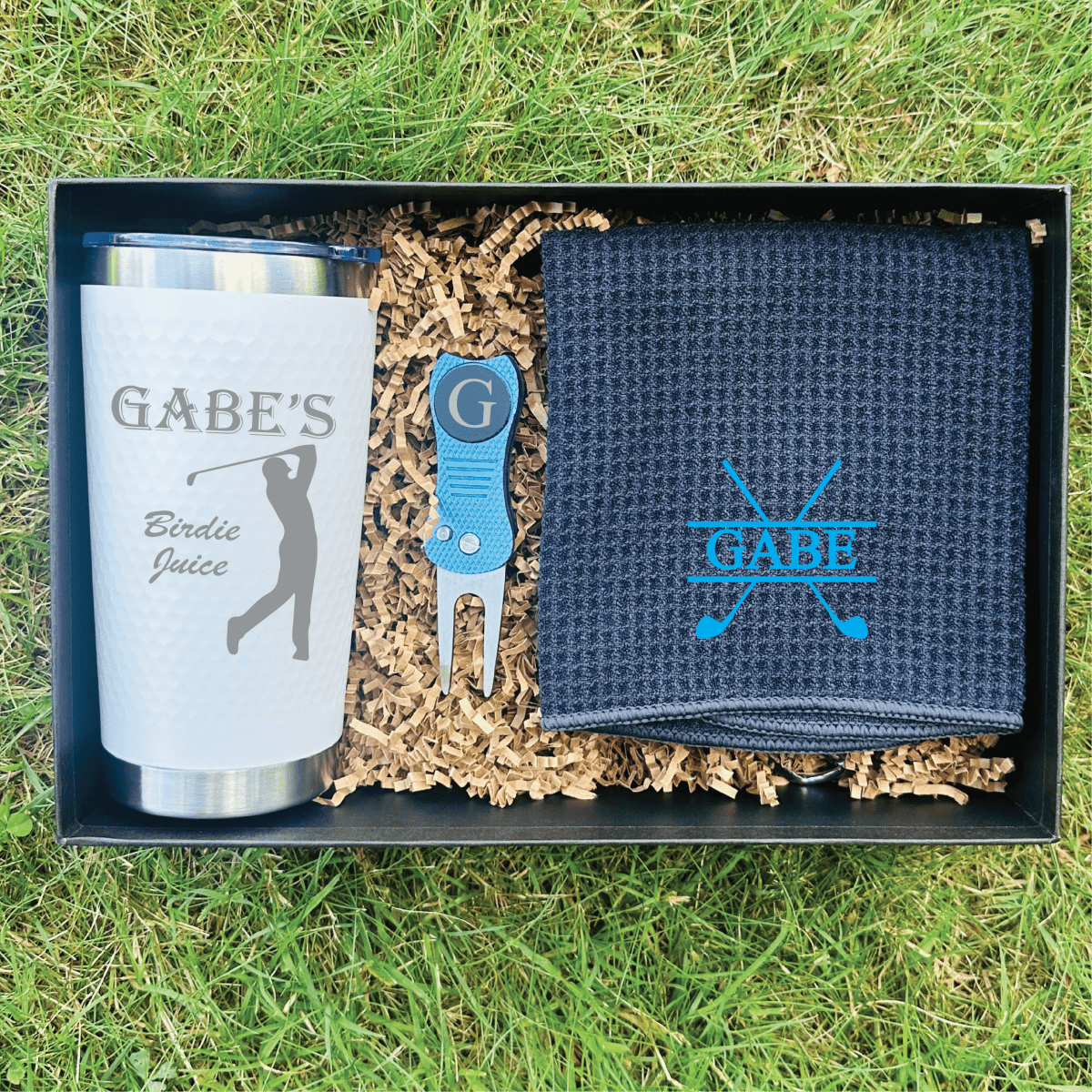 Unique Personalized Personalized Golf Gift Box Set Customized Golf Gifts for Men by Groovy Guy