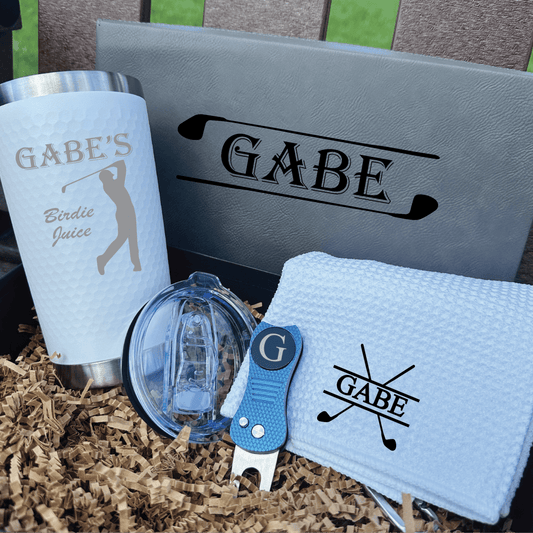 Unique Personalized Personalized Golf Gift Box Set Customized Golf Gifts for Men by Groovy Guy