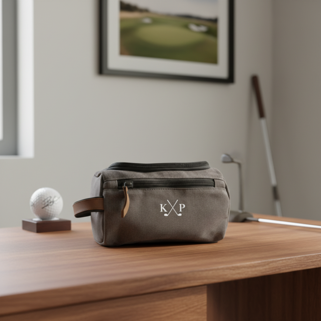 Golf club toiletry bag