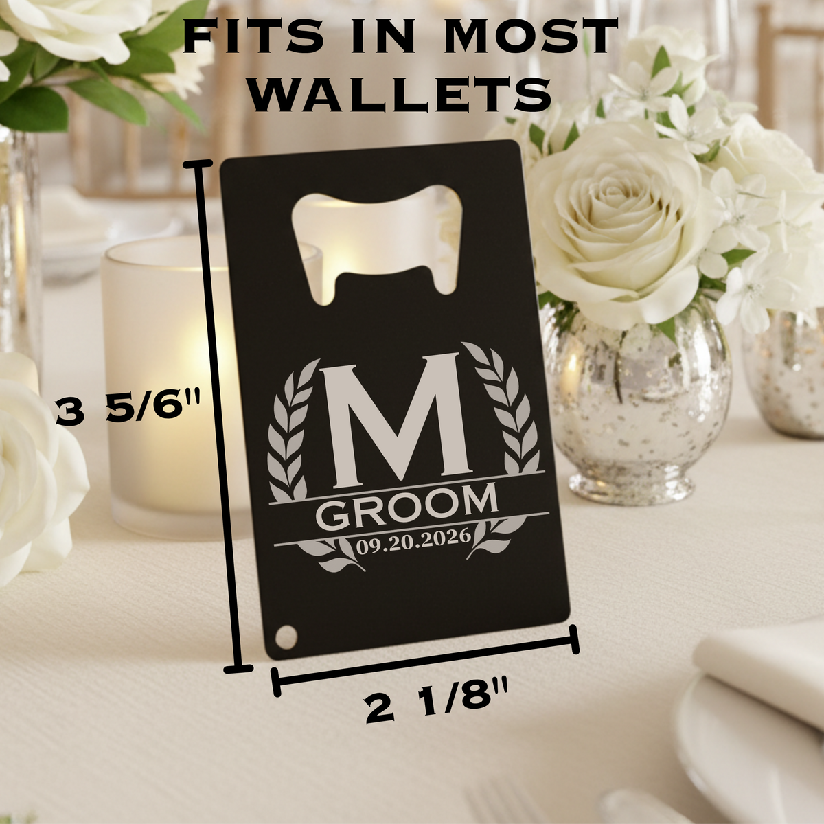 Groomsmen Card Bottle Opener