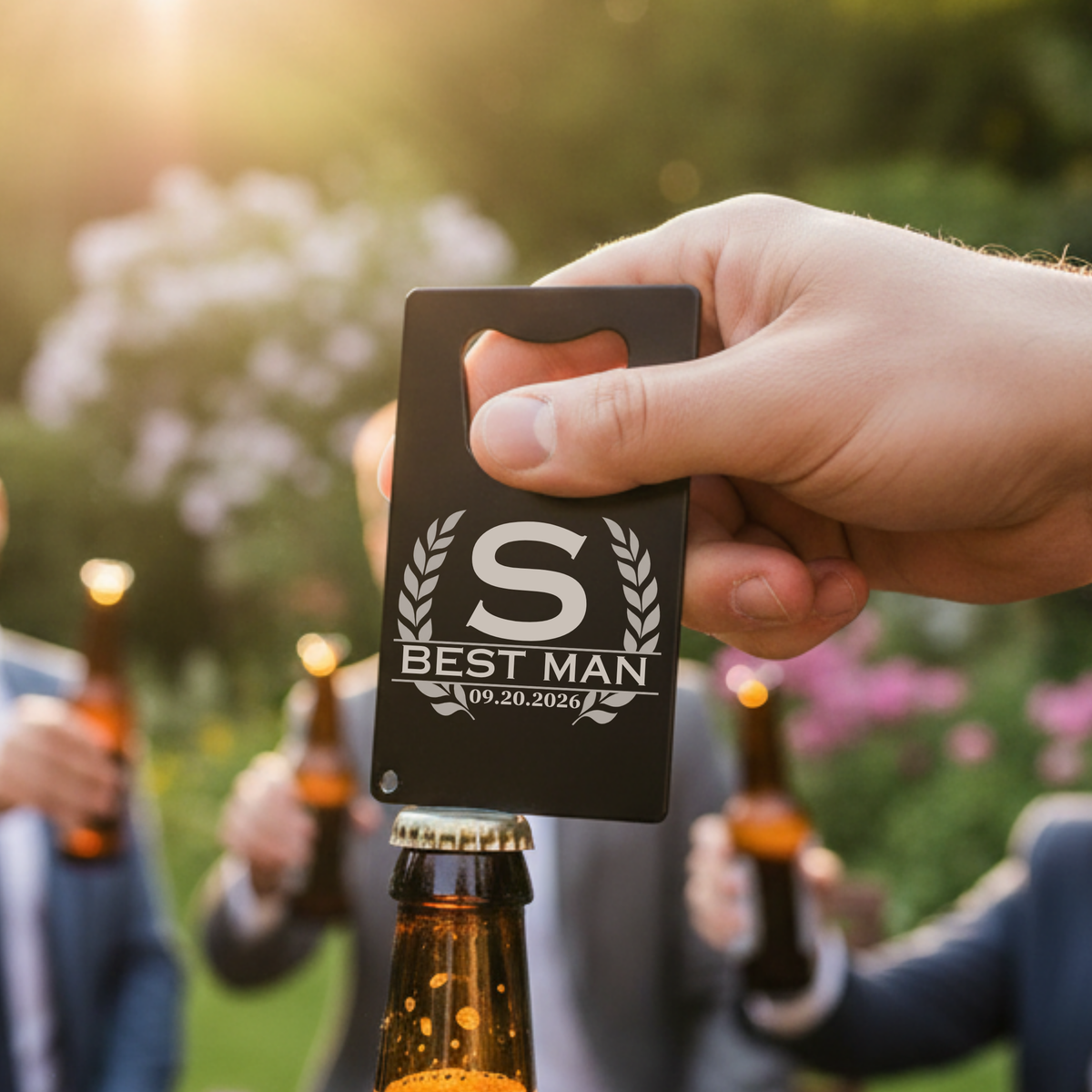 Groomsmen Card Bottle Opener