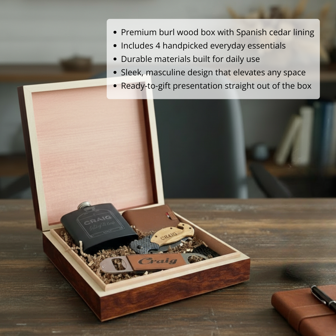groomsmen tackle box PROPOSAL Custom Ammo Box & Glass