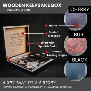 Unique Personalized Personalized Men's Wooden Keepsake Box Customized Gift Set Gifts for Men by Groovy Guy