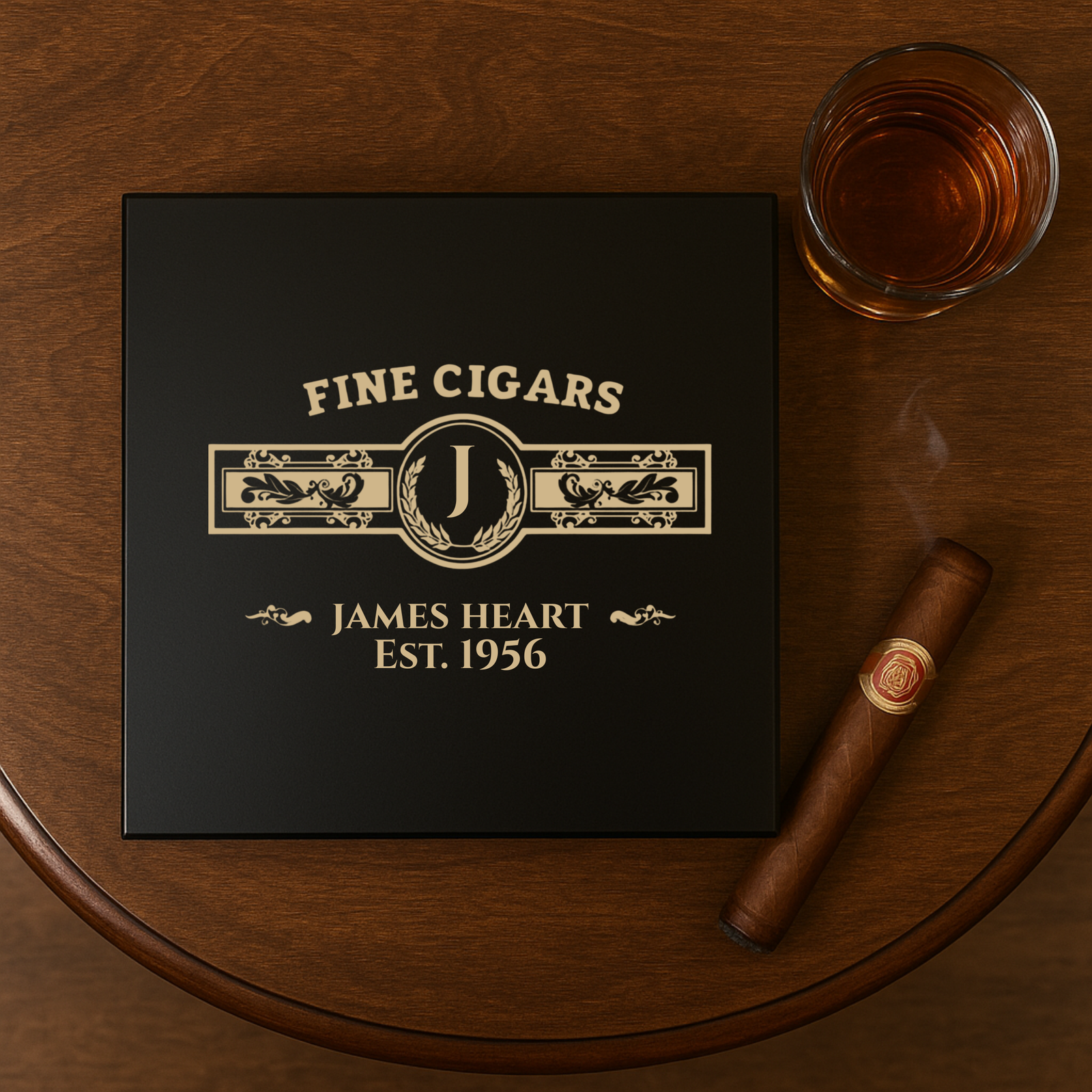 Personalized Fine Cigar Humidor