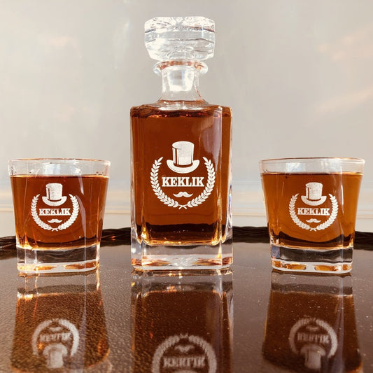 Custom Decanter Set - Engraved Personalized Decanter