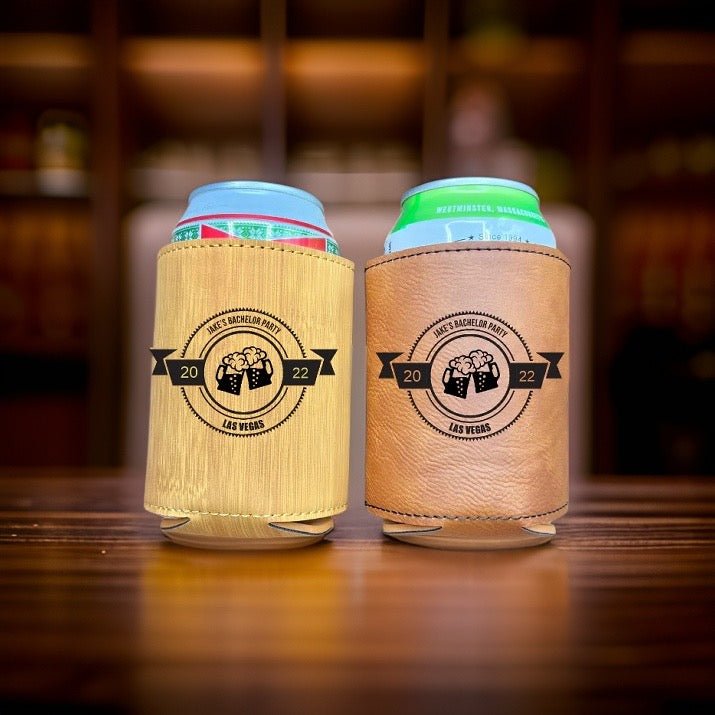 Unique Personalized Custom Bachelor Party Koozie Customized Personalized Koozie Gifts for Men by Groovy Guy