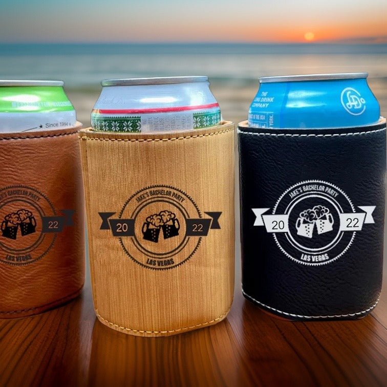 Unique Personalized Custom Bachelor Party Koozie Customized Personalized Koozie Gifts for Men by Groovy Guy