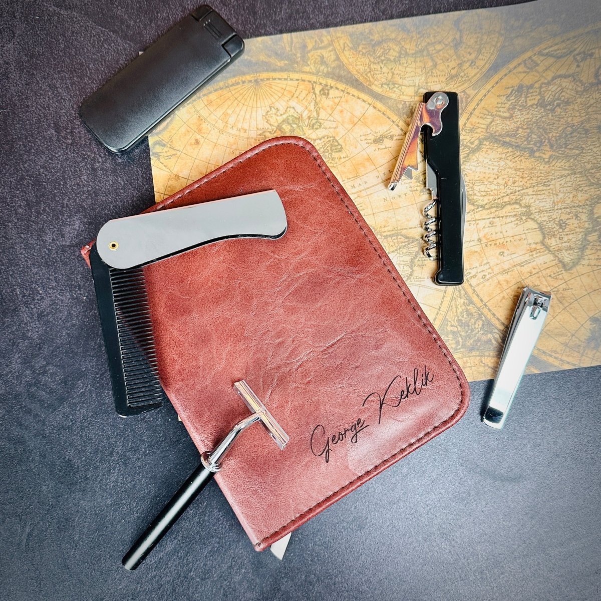 Unique Personalized Personalized Grooming Kit Customized Gifts for Men by Groovy Guy