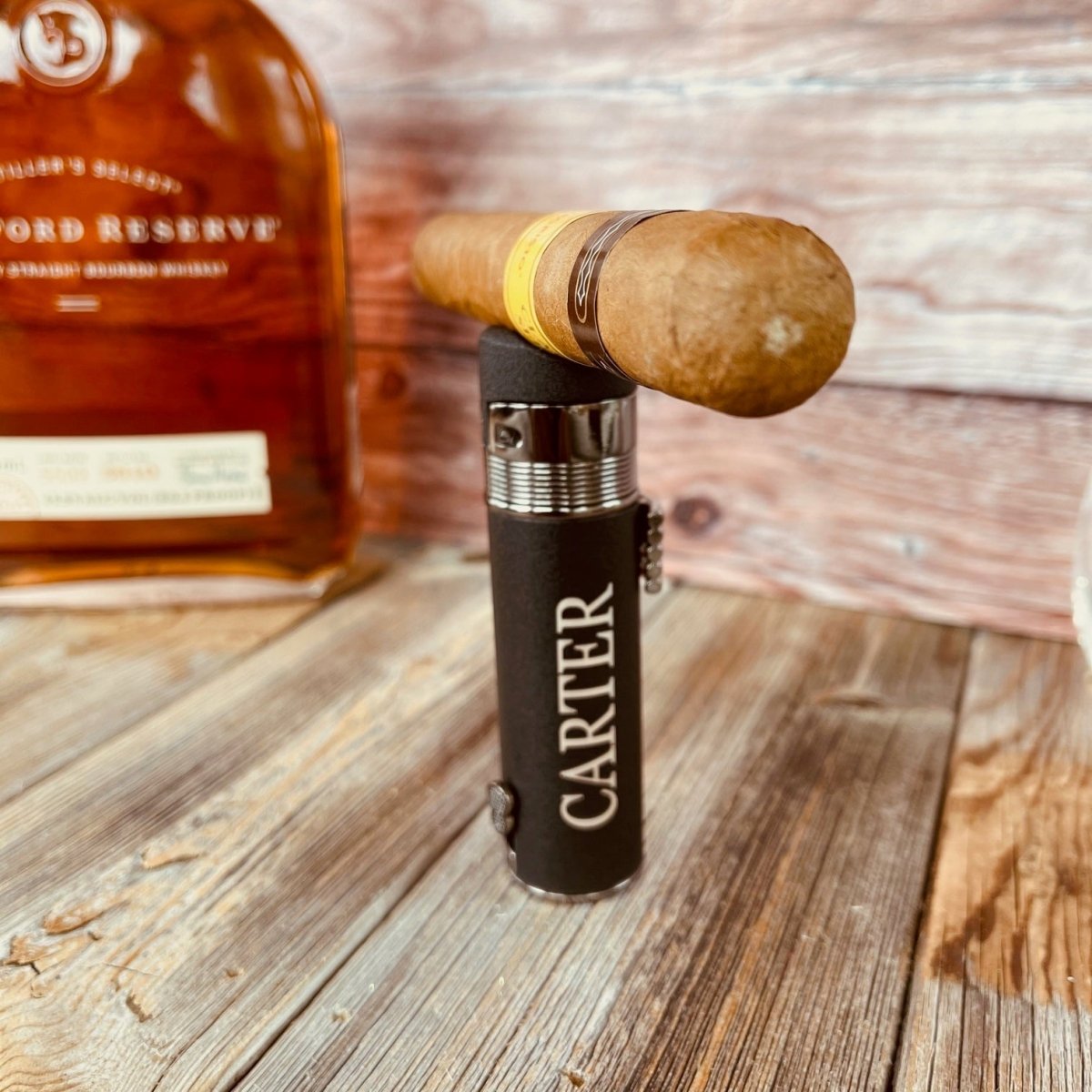 Unique Personalized Custom Monogrammed Cigar Lighter Customized Cigar Lighter Gifts for Men by Groovy Guy