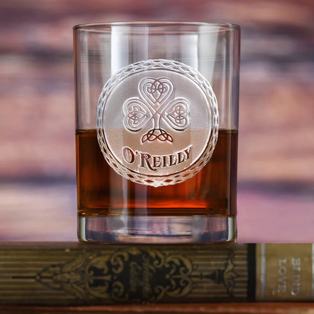 Unique Personalized Irish Whiskey Scotch Glass Customized Drinking Glass Gifts for Men by Groovy Guy