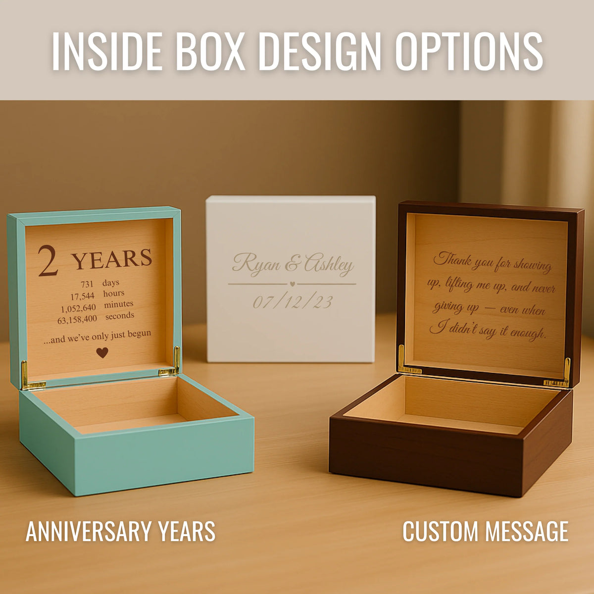 Sentimental Personalized Keepsake Box