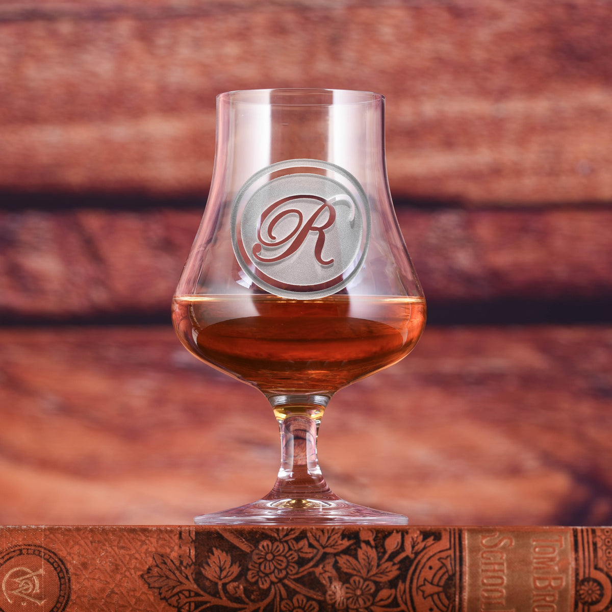 Deep Etched Crystal Whiskey Nosing Glass