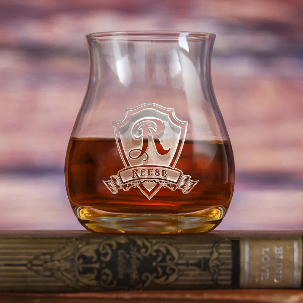 Unique Personalized Engraved Crystal Canadian Whiskey Glass Customized Drinkware Gifts for Men by Groovy Guy
