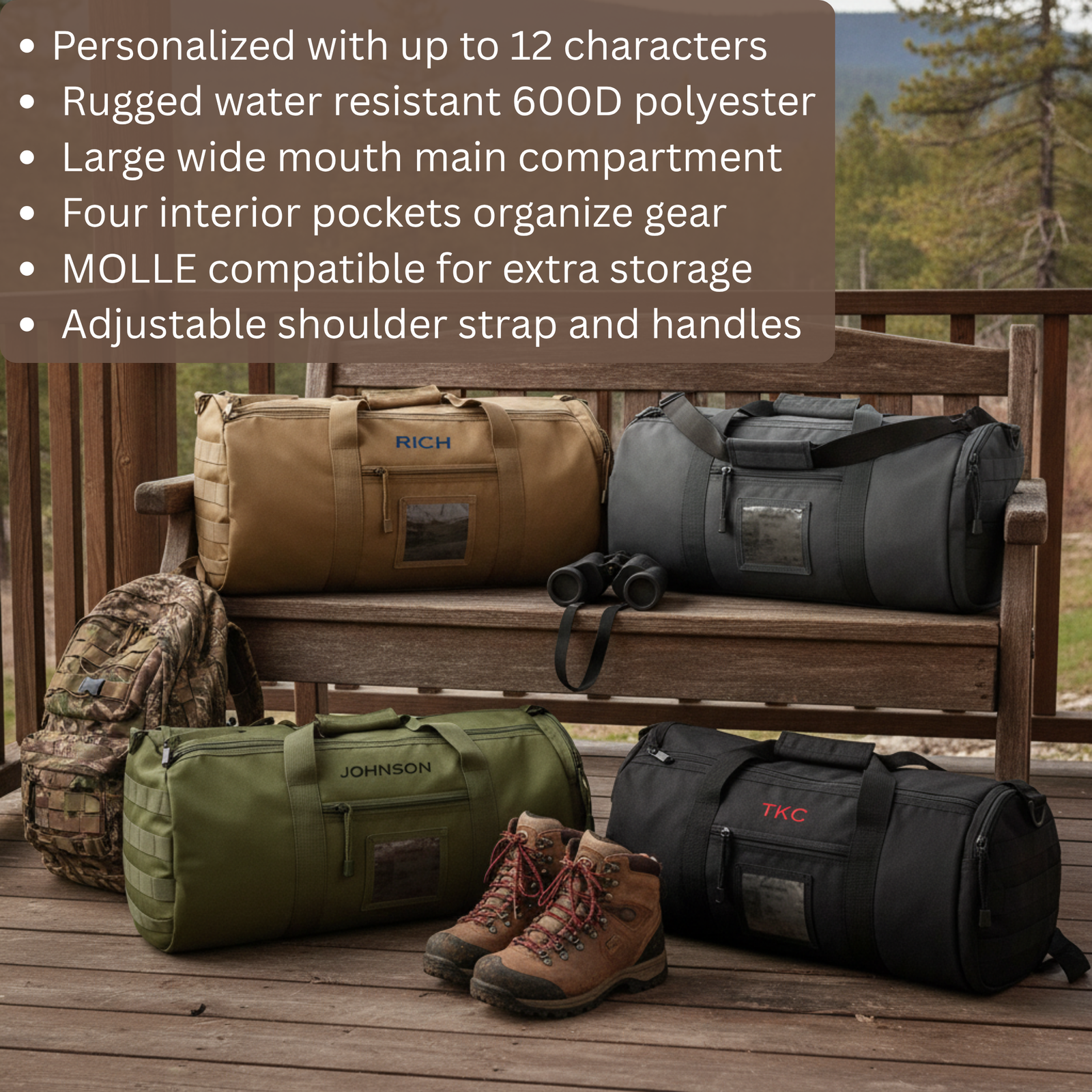 Groomsman Tactical Traveler Duffle Bag