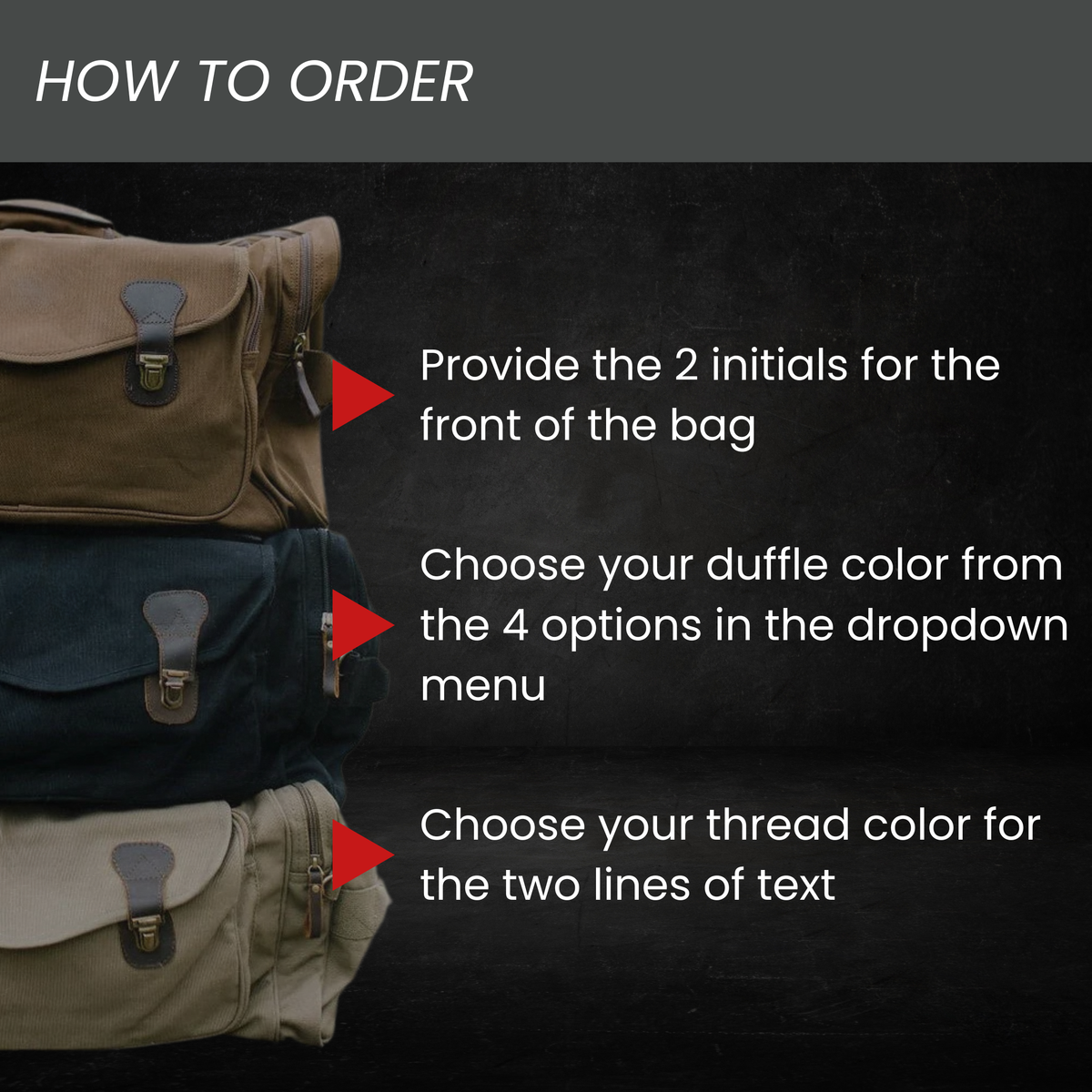 Groomsmen Duffle Bag