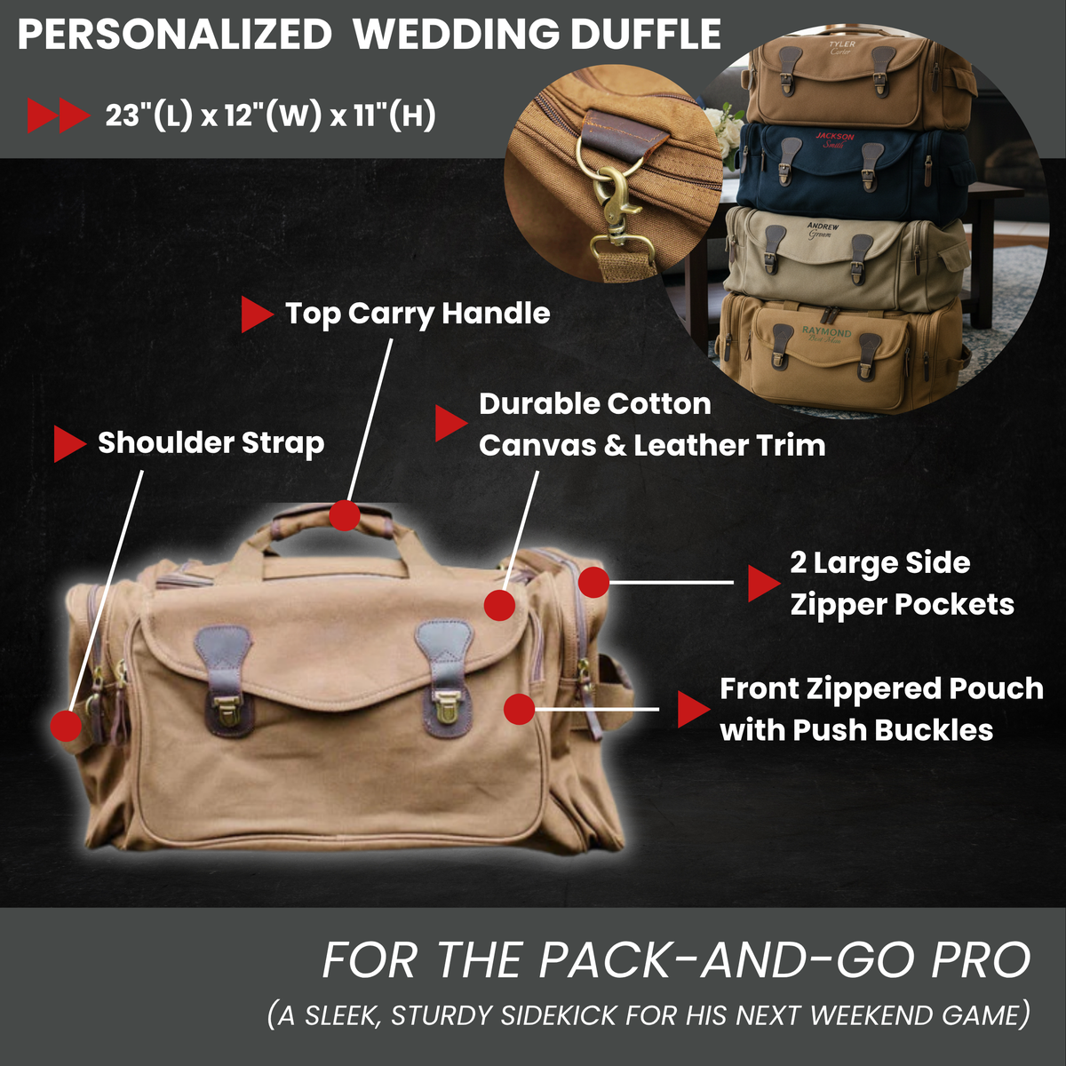 Groomsmen Duffle Bag