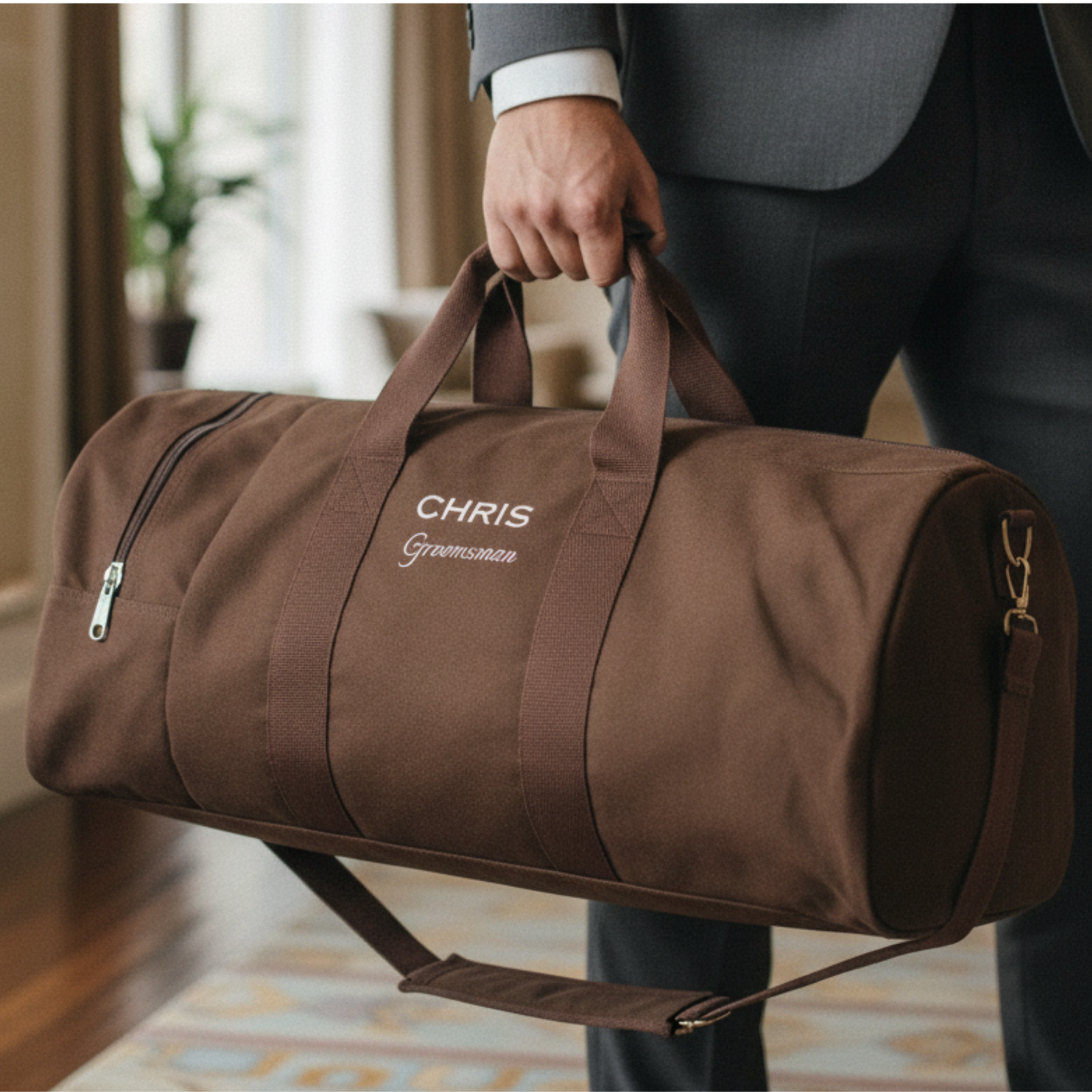 Canvas Groomsman's Getaway Bag