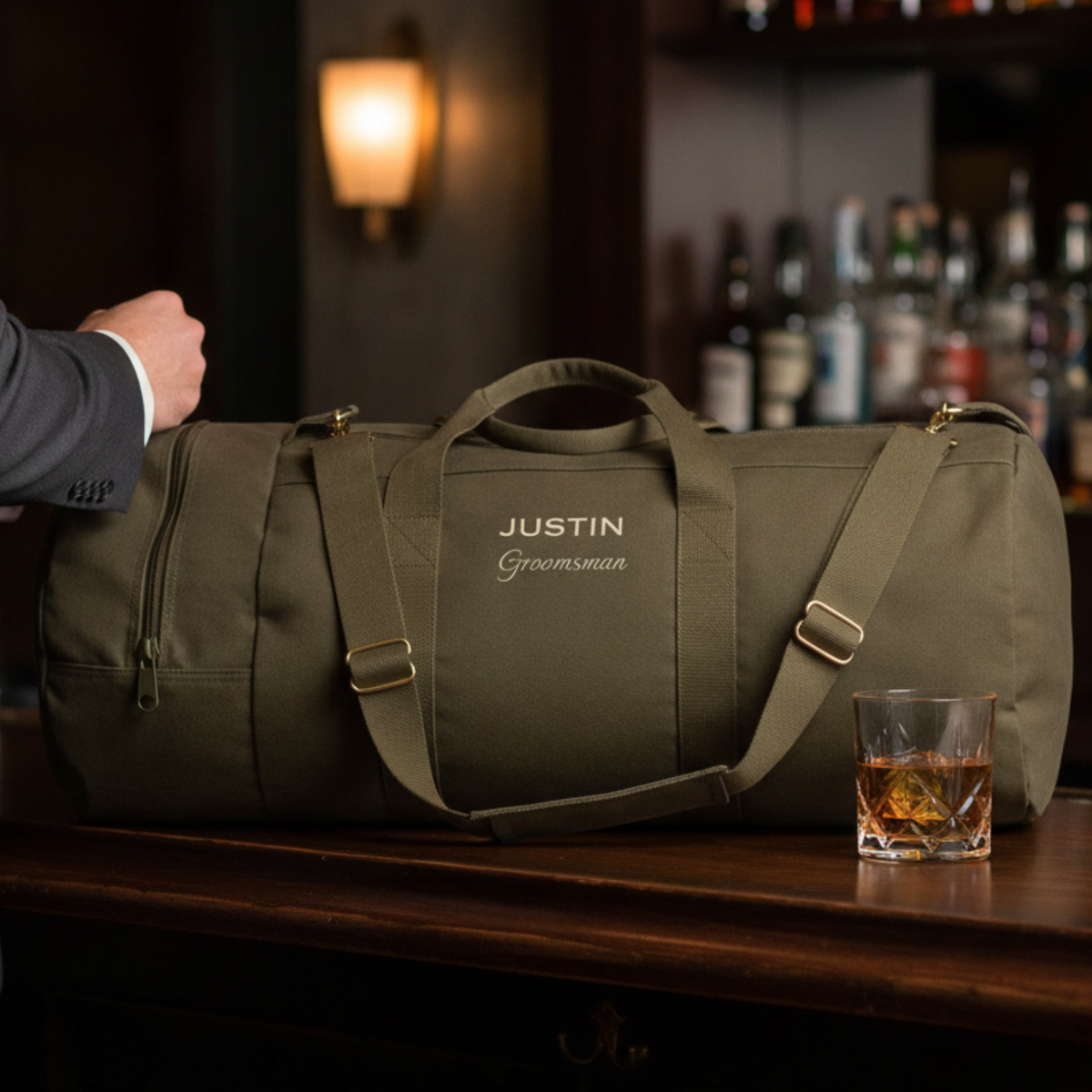 Canvas Groomsman's Getaway Bag