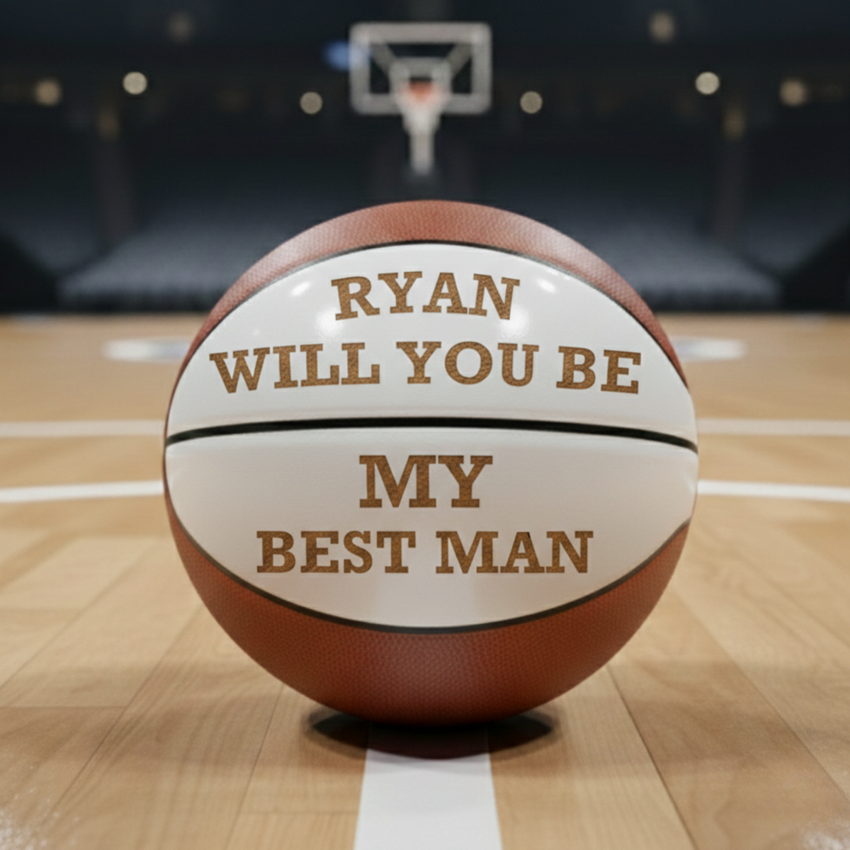 Groomsmen Proposal Basketball