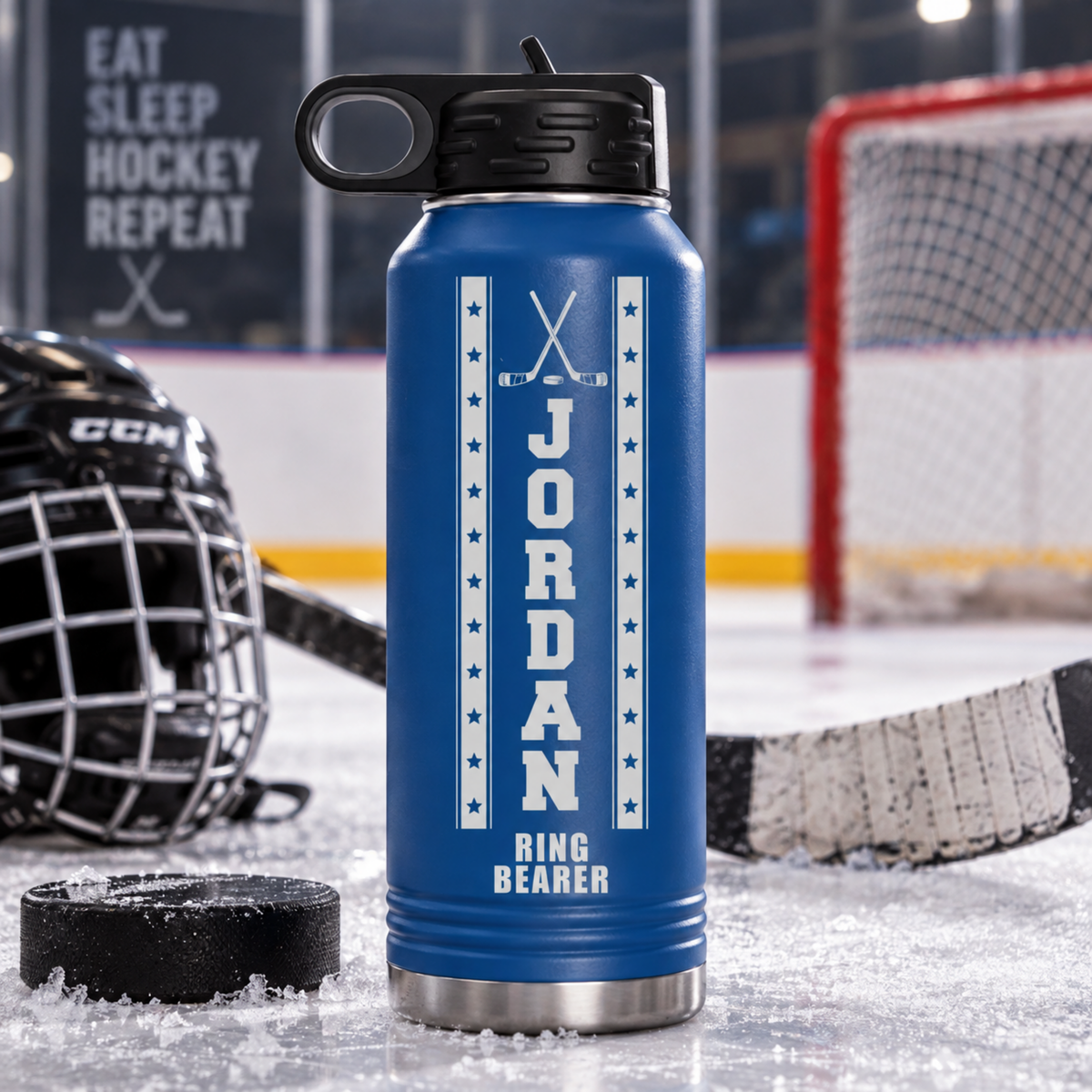 Lineup Hockey Water Bottle