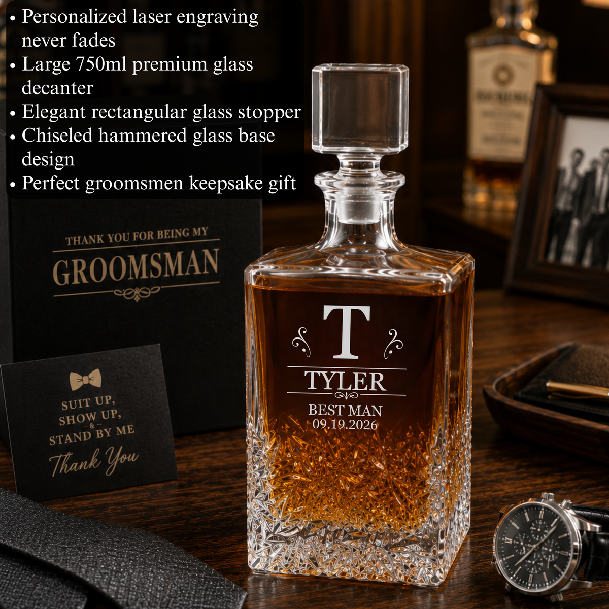 The Cheers to the Crew Decanter