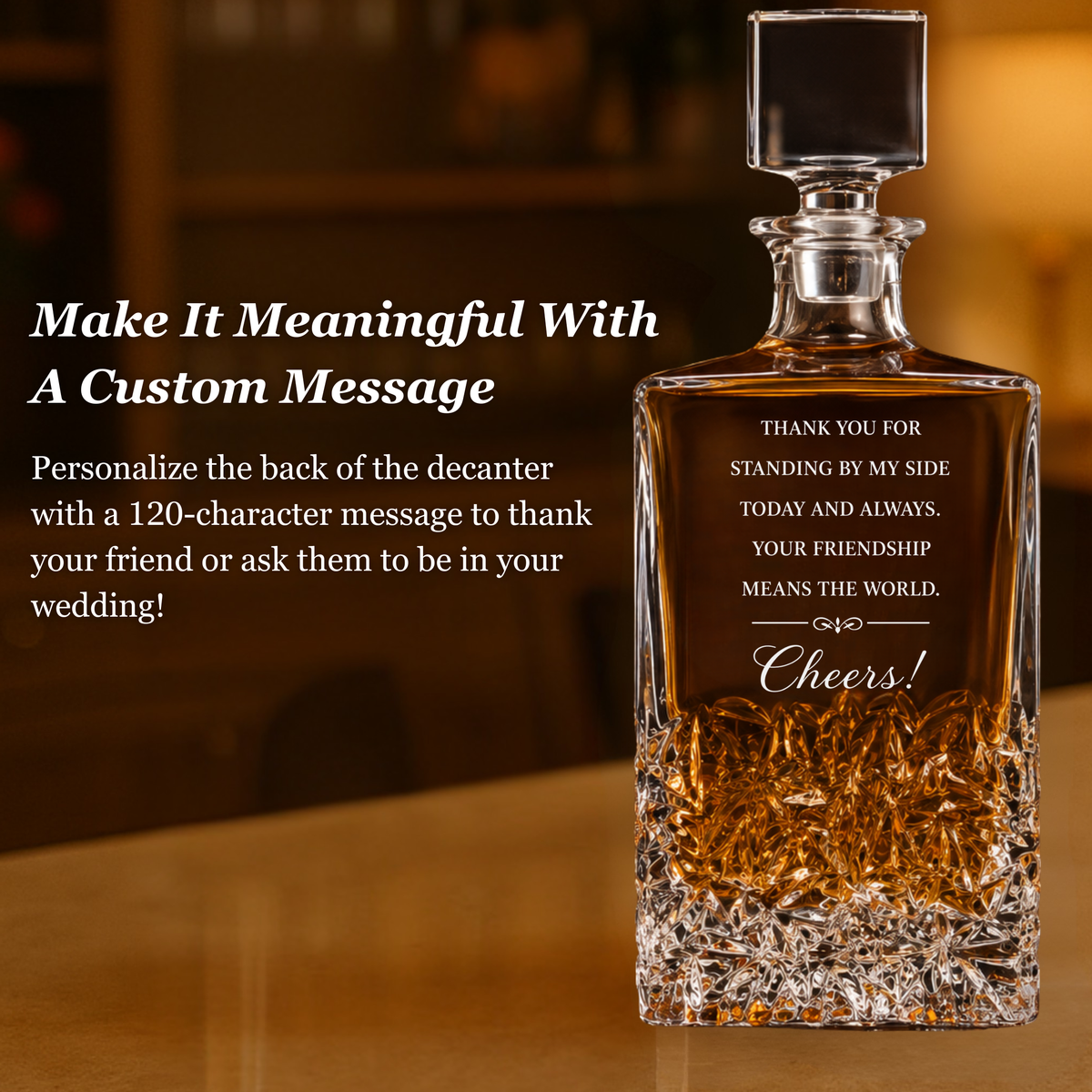 The Cheers to the Crew Decanter