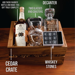 Personalized Whiskey Wedding Crate