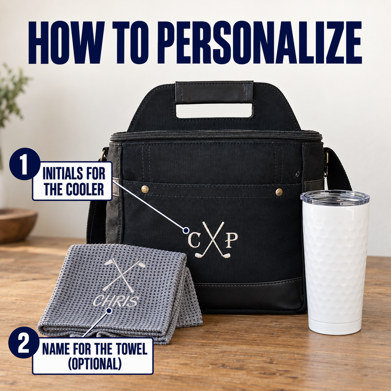It's All In The Sips Golf Cooler Gift Set