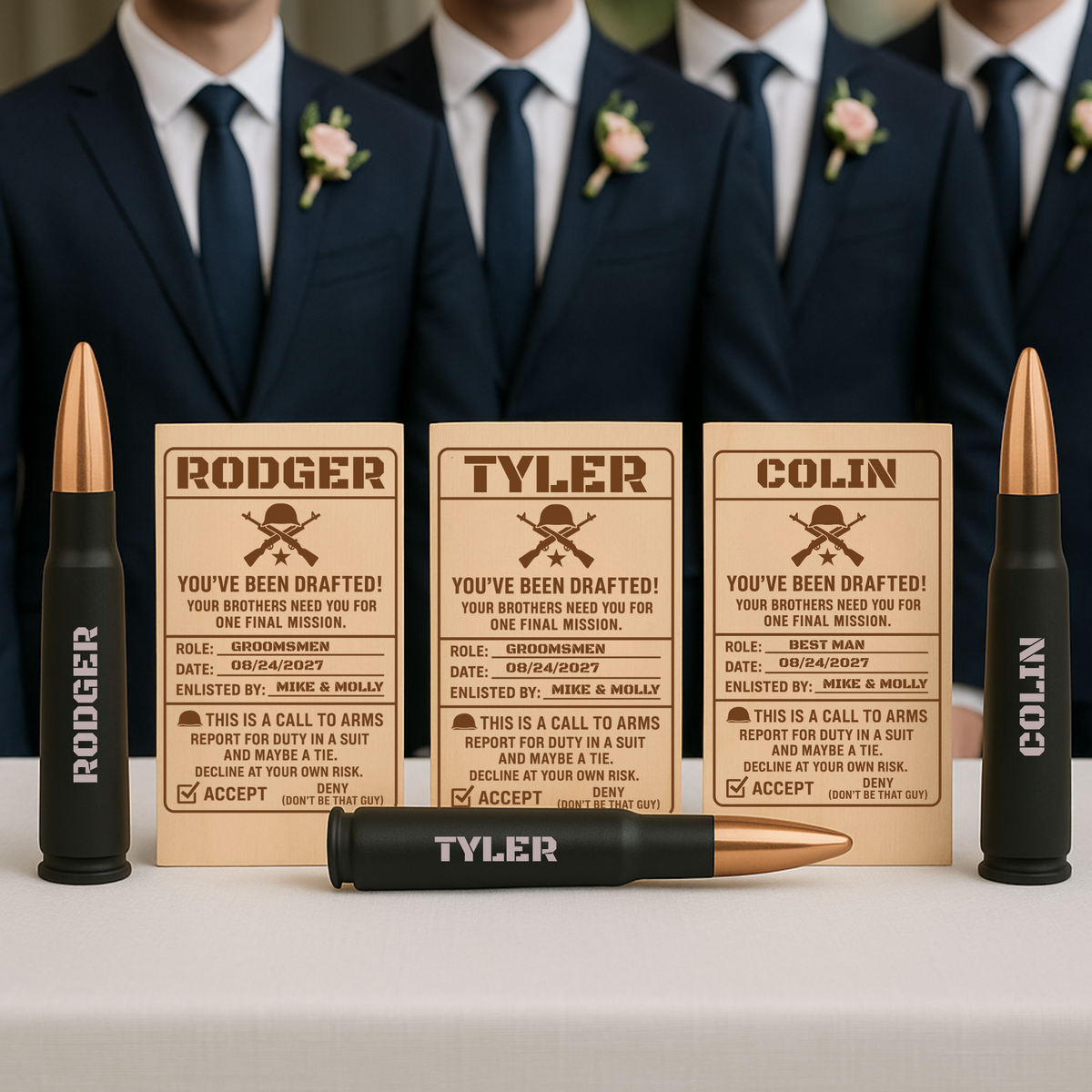 Military Groomsmen Draft Proposal