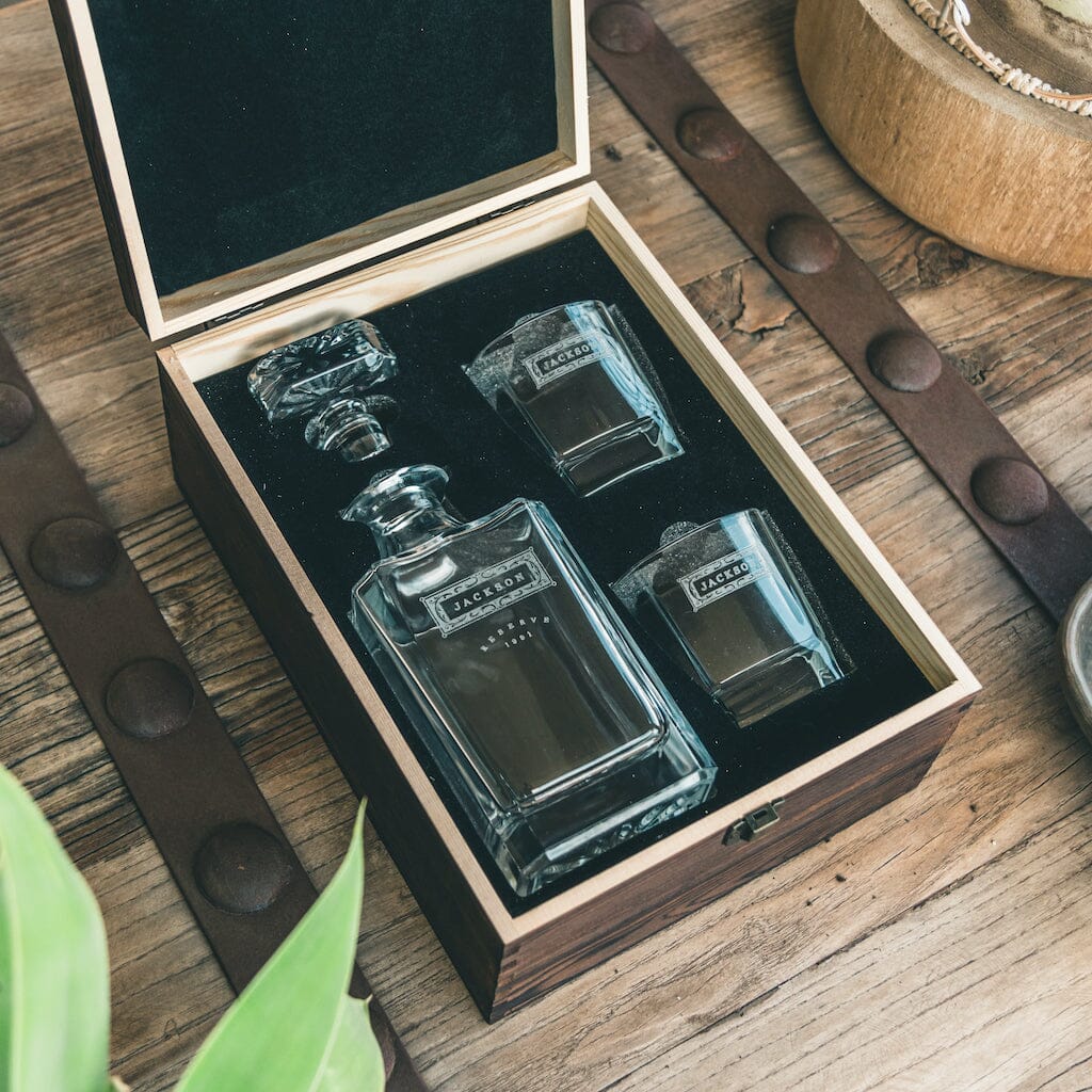 Decanter Gift Box with Glasses