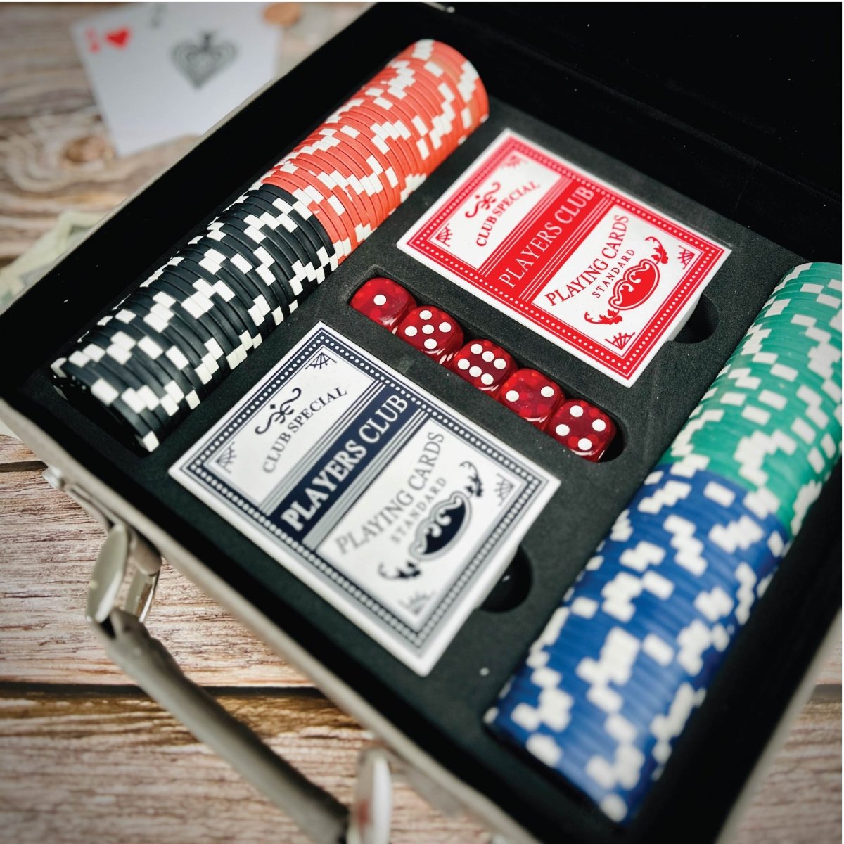 Unique Personalized Premium Personalized Poker Chip Set Customized Gift Set Gifts for Men by Groovy Guy