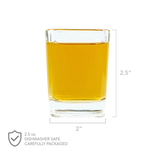 Unique Personalized Liquid Courage Shot Glass - Design: COURAGE Customized Shot Glasses Gifts for Men by Groovy Guy