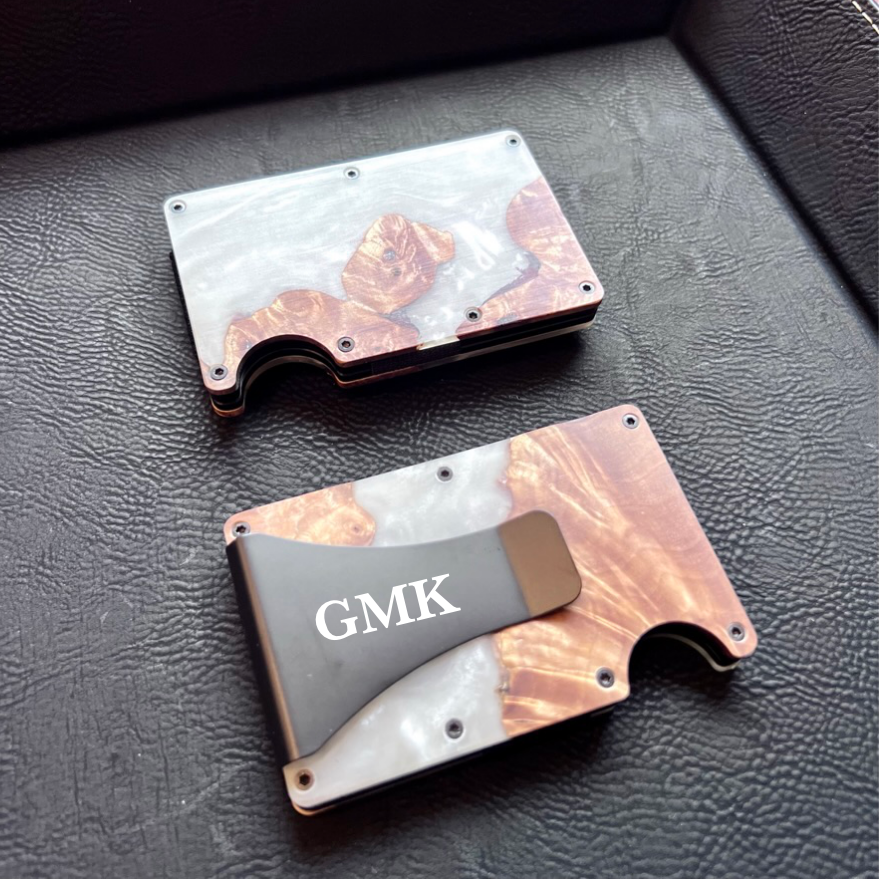 Engraved Resin Wallets