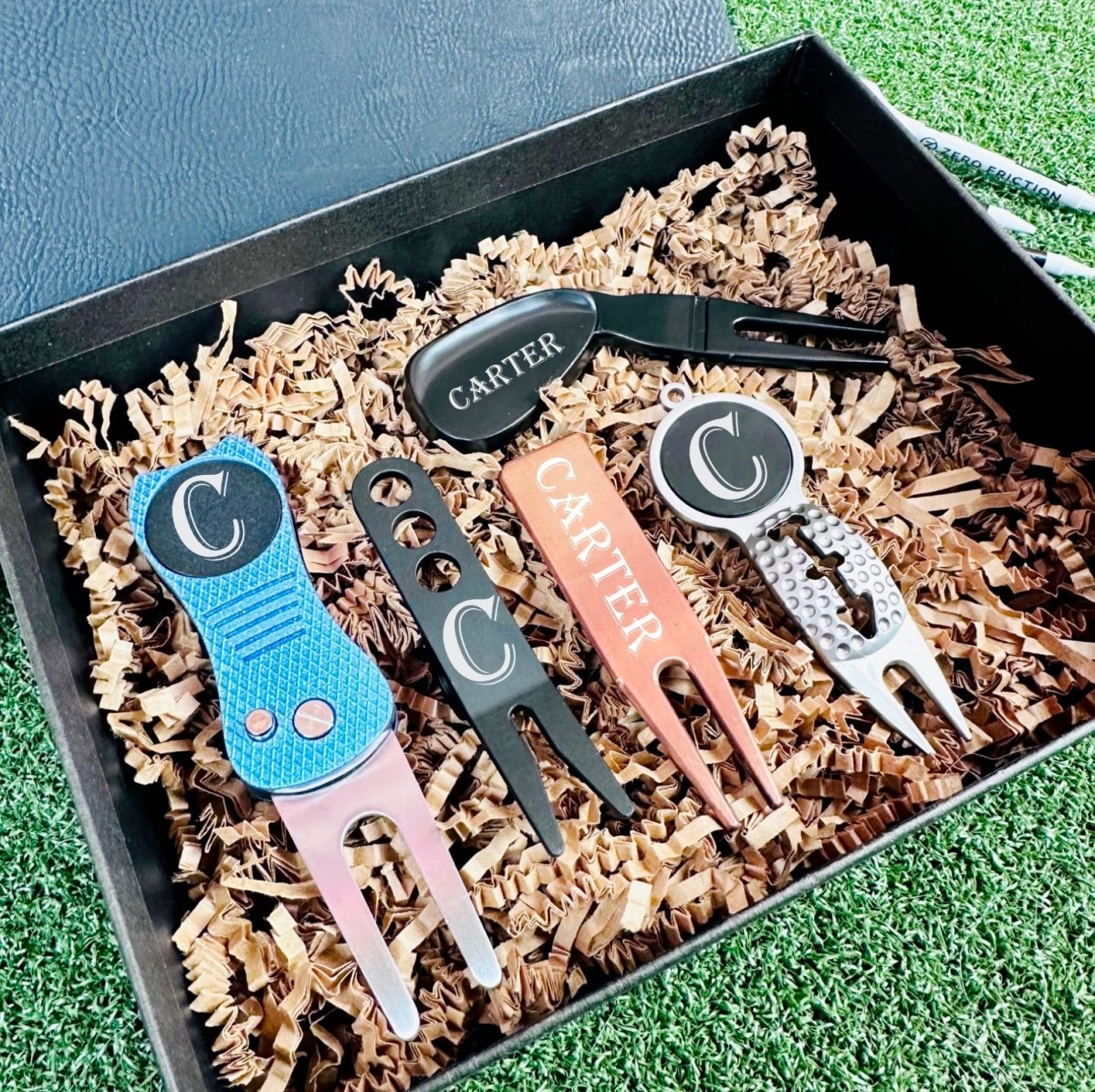 Unique Personalized Divot Tool Gift Set Customized Gift Set Gifts for Men by Groovy Guy