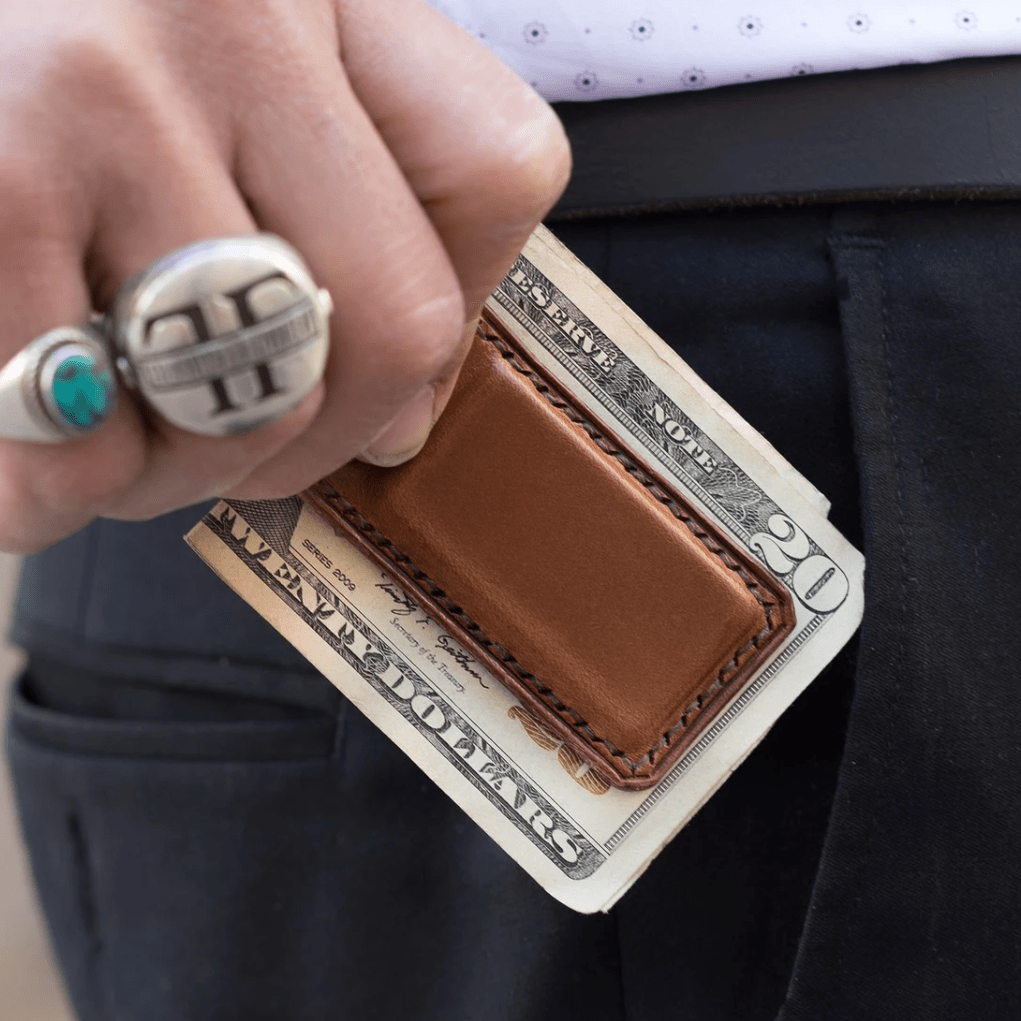 Unique Personalized Money Guard Clip Customized Wallet Gifts for Men by Groovy Guy