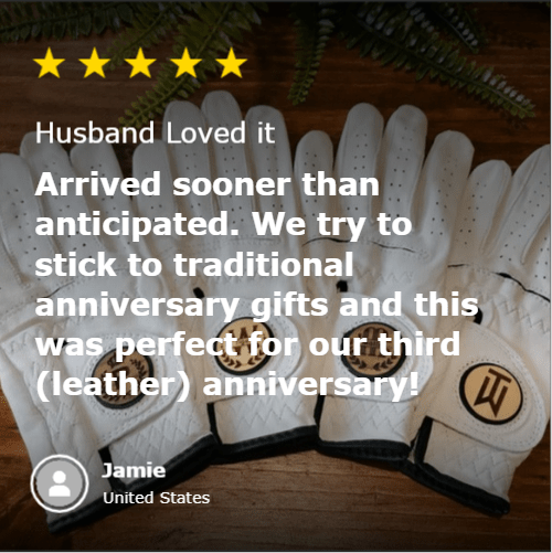 Unique Personalized Performance Personalized Golf Glove Customized Gifts for Men by Groovy Guy