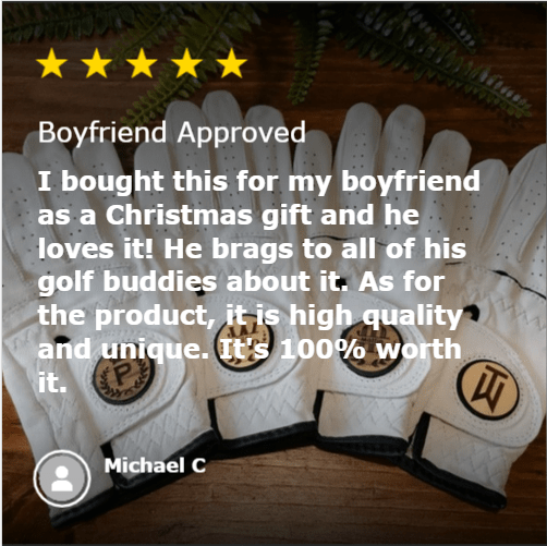 Unique Personalized Performance Personalized Golf Glove Customized Gifts for Men by Groovy Guy