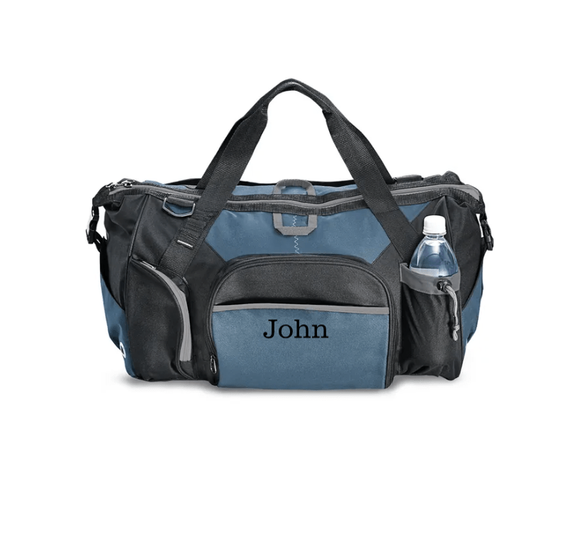 Unique Personalized Monogrammed &amp; Manly Customized Duffel Bags Gifts for Men by Groovy Guy