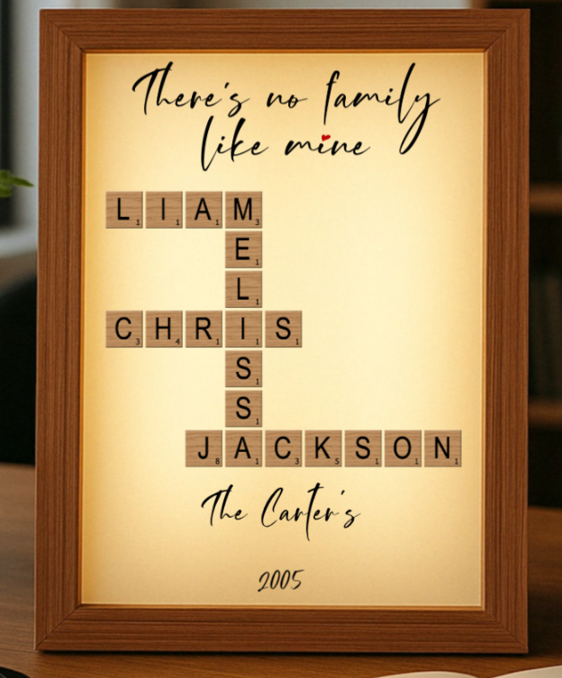 Our Family&#39;s Crossword Light Box