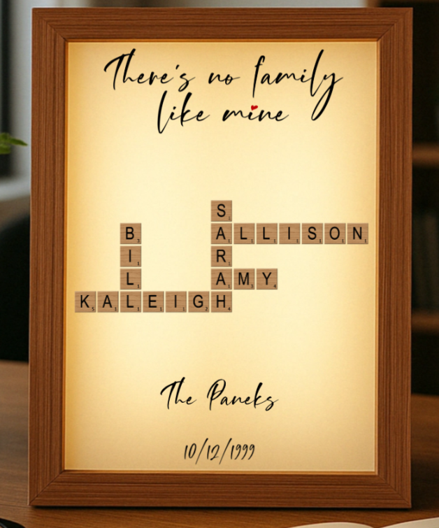 Our Family's Crossword Light Box